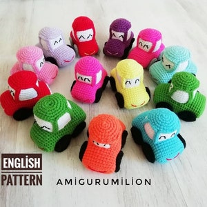 Amigurumi Car Crochet Pattern – Handmade Toy PDF, DIY Stuffed Car Tutorial, Personalized Gift for Yarn Lovers