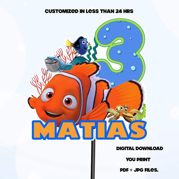 Nemo Cake Topper - Etsy