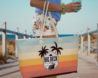 Big Deck Energy Beach Bag