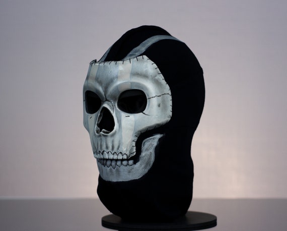 Ghost Mask With Protective Jaw for Cosplay and Airsoft 