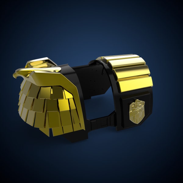 Judge Dredd shoulder pad 3mf | 3D model