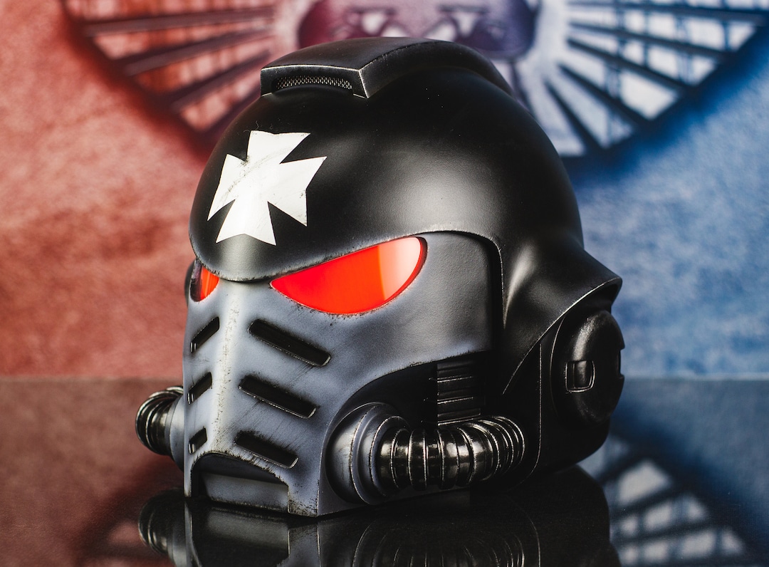Space Marine MKX Black Templars Helmet /cosplay Helmet / Spacemarine Etsy