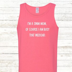 I am a swim mom... Adult Tank Top
