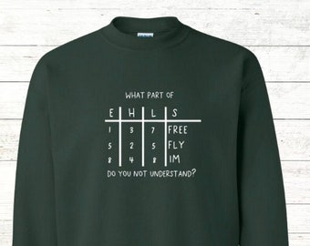 Youth Swimmer Heat Sheet Sweatshirt - Funny Swim Team Crewneck