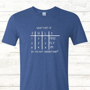 Swim Competition Heat / Psych Sheet Swimmer  - White Text - Free Shipping - Back of Shirt Personalization Option: Adult Crewneck Tee