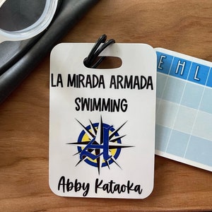 Reusable swim meet heat tags