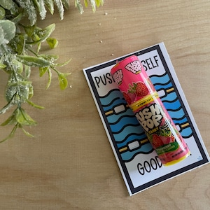 Lembrancinhas para encontro de natação da Carolina Aquatics Push Pop para impressão