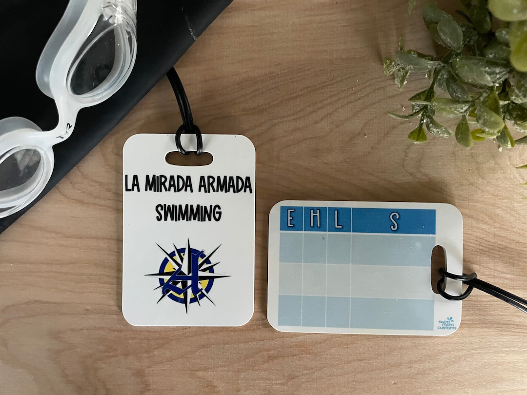 Swim Racing Tag Reusable Swim Meet Heat Tags - Etsy