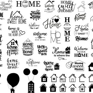 Home Sweet Home SVG Bundle, Home Sweet Home Design, Sweet Home Clipart, Sweet Home SVG, House svg Cricut cutfile bundle,Sweet Home Print