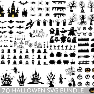 Halloween SVG Bundle, Halloween Character SVG Pack , Halloween Svg Files pour Cricut, Halloween Svg Cut Files, Halloween Clipart , pumpkin