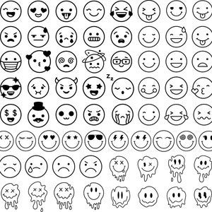 Emoji SVG Bundle: Social Media Icons, Print & Stickers (SVG, PNG)
