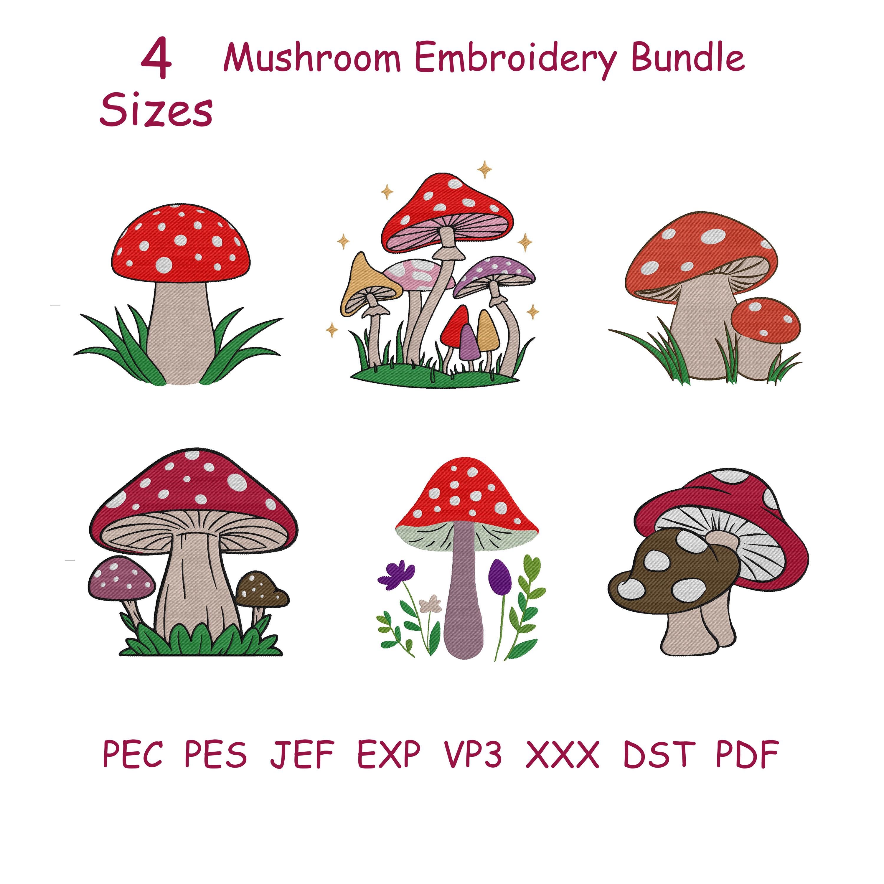 Floral Machine Embroidery Design Bundle, Mini Flower Designs, Satin ...