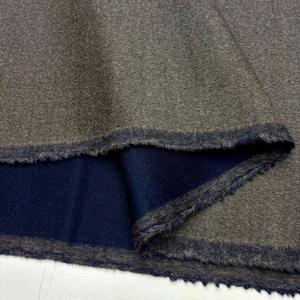 Charcoal Navy 100% Wool Cashmere Fabric, Fabric by the Yard, Jacket-Skirt-Coat-Clothing Dress Fabric (150 cm, 1.5 meters, or 1.64 yards)