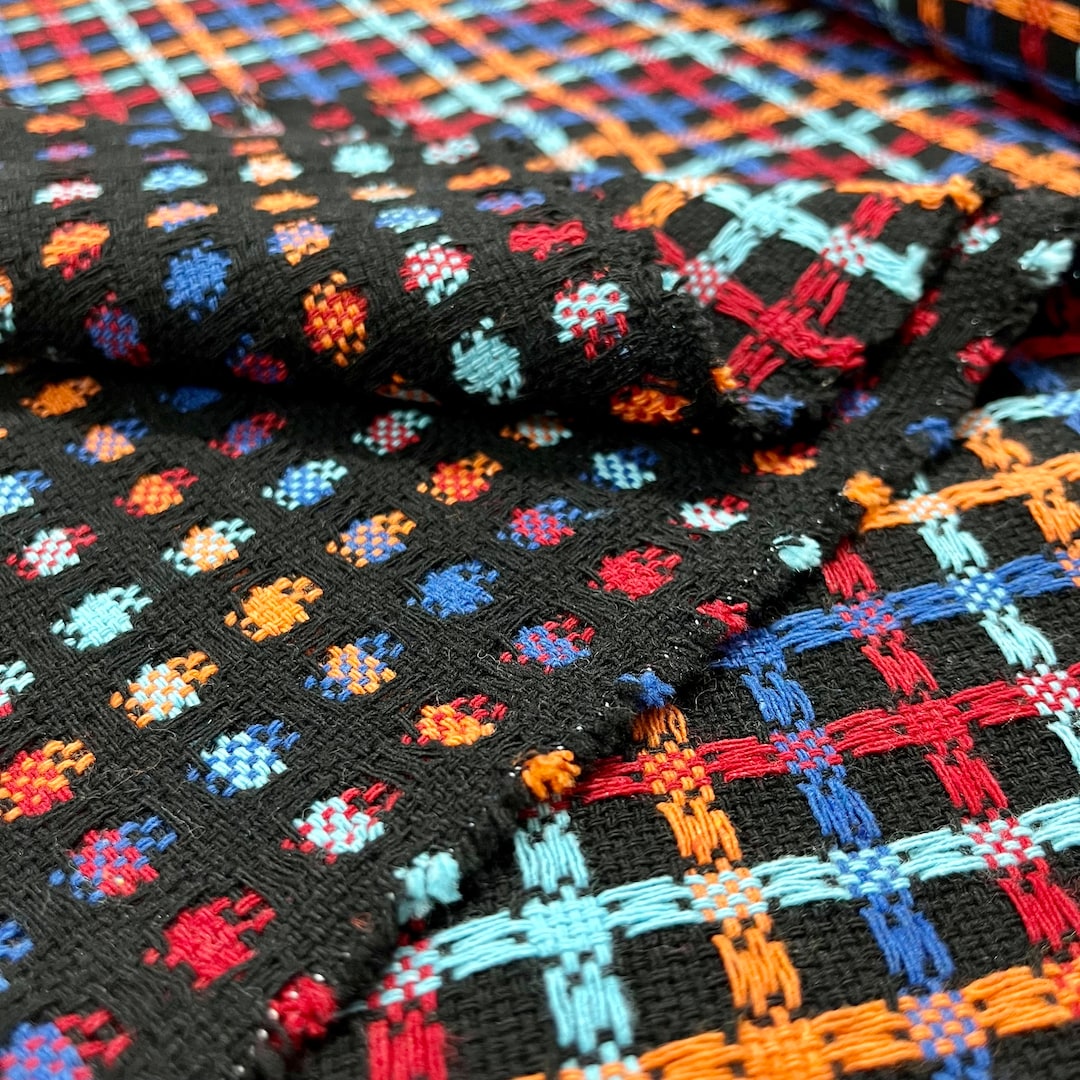 Colorful Double-sided Knit Pattern Tweed Fabric, Home Textiles, Home ...