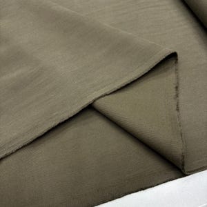 Green Stonewashed Cotton Denim Canvas Fabric – Soft Heavyweight for Pants, Jeans & Shirts | 150 cm