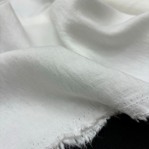 White Crinkle Linen Fabric, Home Textile, Bedsheet Quilt Cover, Curtain Home Decoration, Clothing Fabric(150cm/1,64 yard/57 inches width)