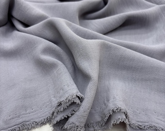 Gray Wrinkle-free Crepe Fabric – Non-see-through Stretchy Soft for