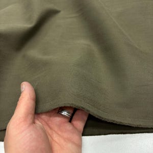 Green Stonewashed Cotton Denim Canvas Fabric – Soft Heavyweight for Pants, Jeans & Shirts | 150 cm
