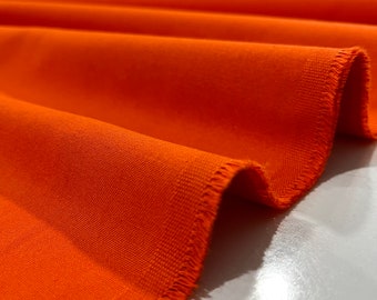 Tissu denim orange 100 % coton, tissu denim à thème de couture, tissu en coton par cour, tissu jeans (150 cm, 1,5 mètres ou 1,64 yards)