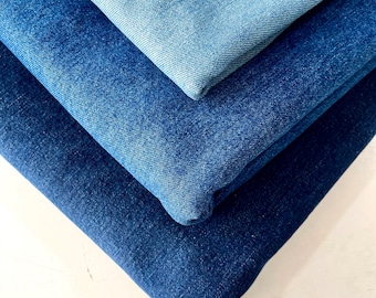 Denim upholstery fabric color stonewash 58 wide (by the yard) for sofas &  chairs