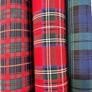 Christmas Plaid Fabric-Green Plaid Design Fabric-Cotton Plaid Fabric-Home Textile-Plaid Cotton Fabric by the Yard(59inch or 1.64 yards wide)