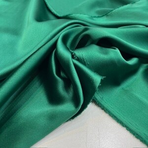Emerald Green Acetate Satin Fabric: Evening Dress Designer Fabric