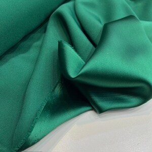 Emerald Green Acetate Satin Fabric: Evening Dress Designer Fabric