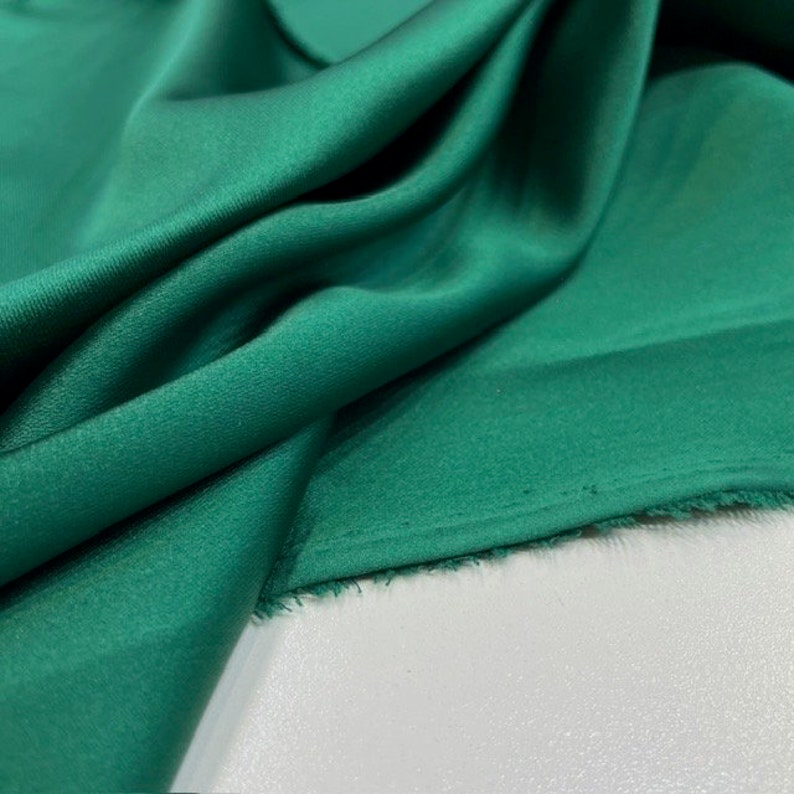 Emerald Green Acetate Satin Fabric: Evening Dress Designer Fabric