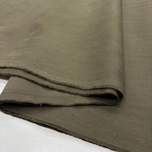 Green Stonewashed Cotton Denim Canvas Fabric – Soft Heavyweight for Pants, Jeans & Shirts | 150 cm