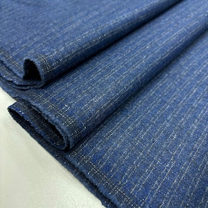 Winter Spring Suit Fabric With Dark Blue Wool Effect, Pants/Jacket Fabric, Men&#39;s and Women&#39;s Clothing Fabric, (150cm/1.64Yards/57 inches)