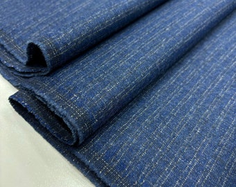 Winter Spring Suit Fabric With Dark Blue Wool Effect, Pants/Jacket Fabric, Men&#39;s and Women&#39;s Clothing Fabric, (150cm/1.64Yards/57 inches)