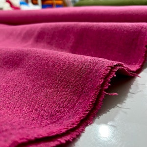 Italian Wool Tweed Fabric Pink,Fabric for Jacket Dress Skirt-Fashion Coat-Dress Skirt,Tweed Fabric(1.64yards or 57-inch width)