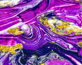 Galaxy Patterned Crepe-Satin Fabric for Fashion Dresses (57in width)