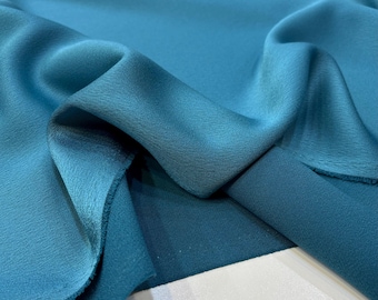 Italian Crepe Satin Fabric – Double Face Soft for Dresses, Skirts | 150cm/59in wide