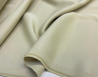 Italian Crepe Satin Fabric – Double Face Wrinkle-Free Material for Dresses | 150 cm / 59 in