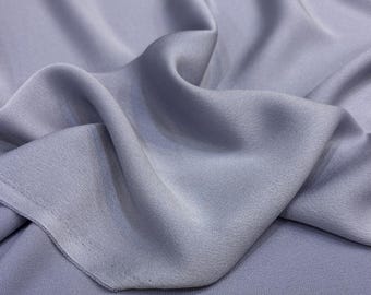 Pastel Italian Double Face Crepe Satin Fabric – Soft Lightweight Material for Dresses | 150 cm
