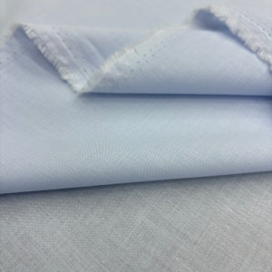 Hellblauer Voile-Stoff aus 100 % Baumwolle, leichter Baumwollstoff, Baby- und Kindertextilien,  (Breite 150 cm/58 Zoll/1,64 Yards)