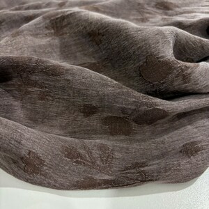 Tela de cupro de seda marrón corteza natural, tela de seda vestido-falda-blusa-camisa tela de diseñador, 150 cm/1,64 yardas/57 pulgadas imagen 8