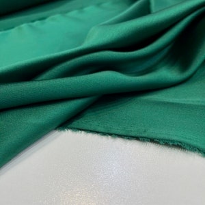 Emerald Green Acetate Satin Fabric: Evening Dress Designer Fabric