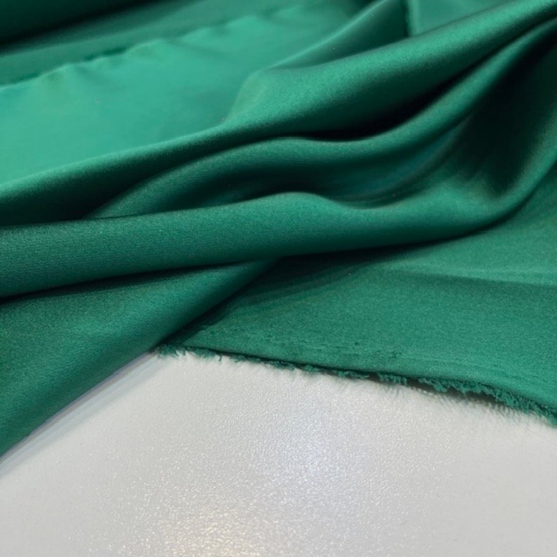 Emerald Green Acetate Satin Fabric: Evening Dress Designer Fabric