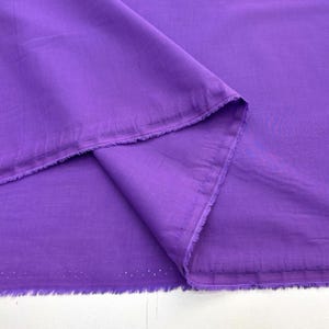Purple Lilac 100% Cotton Voile Fabric by Yard – Lightweight Soft Fabric for Dresses, Blouses, Scarves (150cm, 58 Inch, 1.64 Yards width)