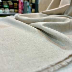 Linen Blend Upholstery Fabric Thick Durable Sofa Curtain Home Decor Material 150 cm Wide