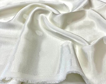 Polka-Dotted Silk Cupro Fabric – Soft Material for Dresses & Home Textiles | 150cm/59in wide