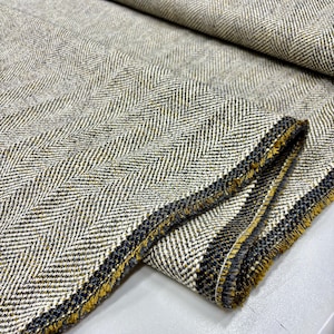 Herringbone High-Quality Cotton Tweed Fabric, Fabric for Jacket-Dress-Skirt-Coat, Upholstery Tweed (150cm or 1.64 yards or 57 inch width)