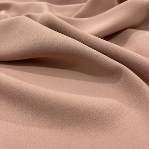 Powder Pink Italian Crepe Fabric, Fashion Fabric, Clothing, Dress-Blouse-Skirt-ShirtFabric, Sewing Fabric(150 cm or 1.64 yards or 57 inch)