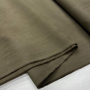 Green Stonewashed Cotton Denim Canvas Fabric – Soft Heavyweight for Pants, Jeans & Shirts | 150 cm