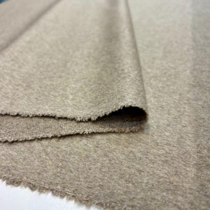 Italian High-Quality Wool Cashmere Beige Fabric, Jacket-Skirt-Coat-Clothing Dress Fabric, Wool Fabric(150 cm or 58 inch or 1.64 yards width)