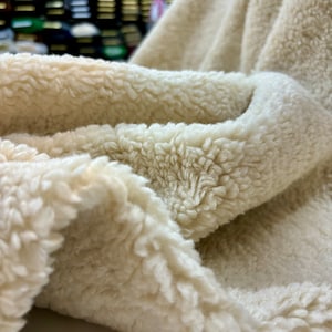 Ecru Designer Boucle Fabric by the Yard for all Upholstery, 173cm/68in wide