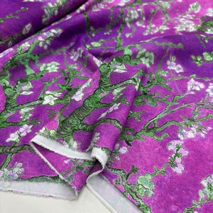 Italian Floral Design Luxury Crepe Fabric, Crepe-Satin-Chiffon Fabric, Fabric,Fashion Dress Fabric(1.64yards or 150 cm or 57 inch width)