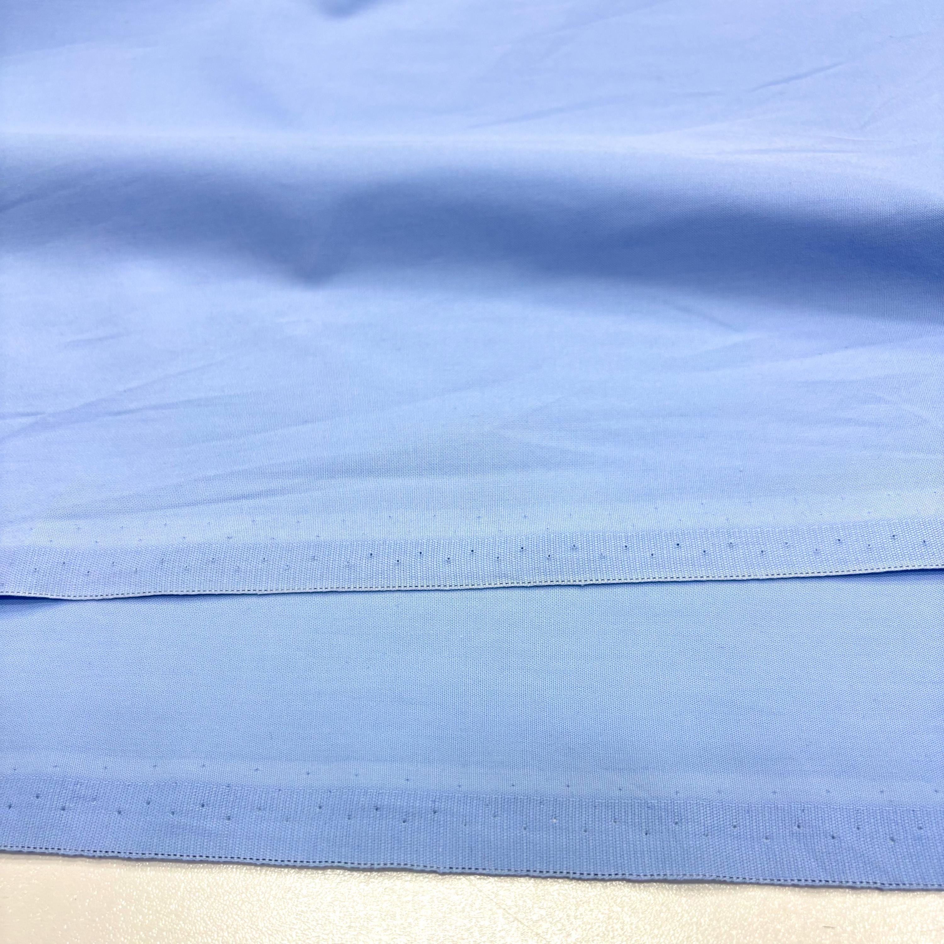 Tessuto Popeline Di Cotone 100% Al Metro - 135 GSM, Larghezza 110 Cm - Colore Azzurro Cielo - 4